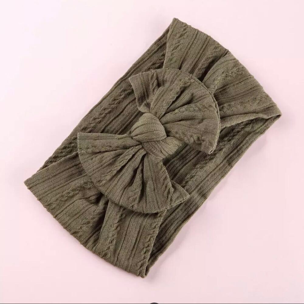 new Fashionable colors baby head bands olive green
